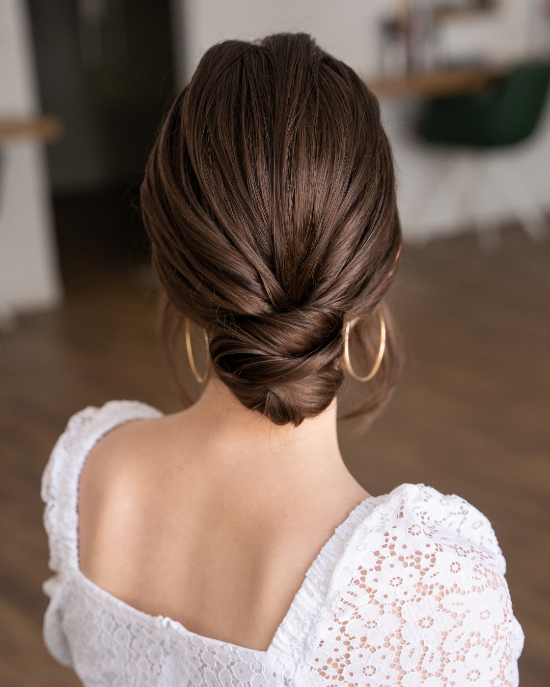 clean bridal updo