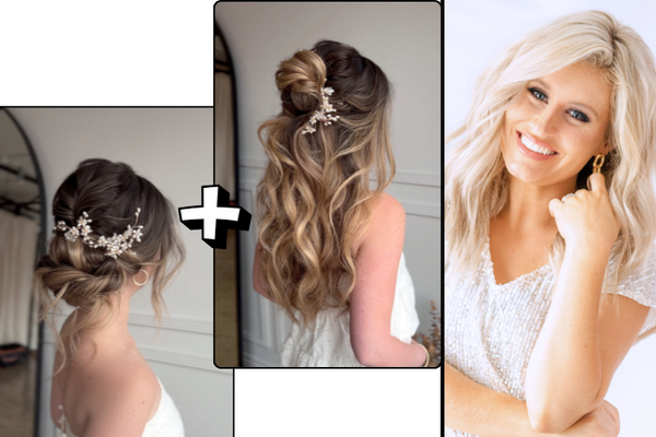 Romantic half-up & Low bun l  Rachel Riley