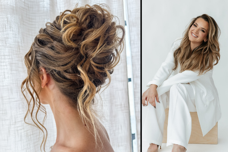 Textured Updo l Charlotte Ewertz