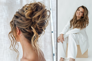 Textured Updo l Charlotte Ewertz