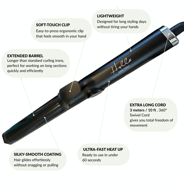 Luxe wave curling iron 1.25 in / 32 mm